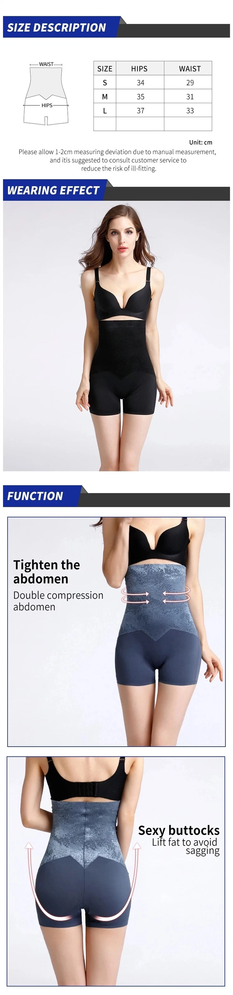 Wholesale Women Postpartum Shapewear High Waist Butt Lifter Tummy Control Panties