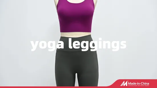 Custom for Women Sports Yoga Pants High Waist Stretch Scrunch Butt Lift V Back Leggings with Pockets Workout Gym Yoga Leggings